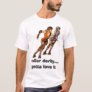 Rollergirl Blockert-stück T-Shirt