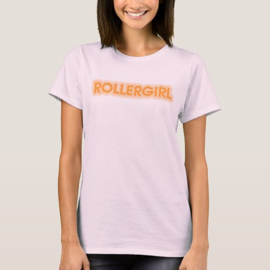 Rollergirl T-Stück T-Shirt (Vorderseite)