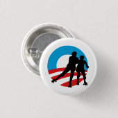 Rollergirls 4 OBAMA 1-1/4" Knopf Button (Vorne & Hinten)