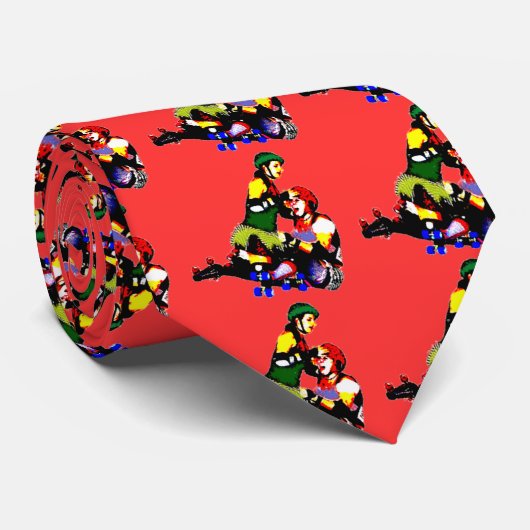 Rollergirls Krawatte (Gerollt)