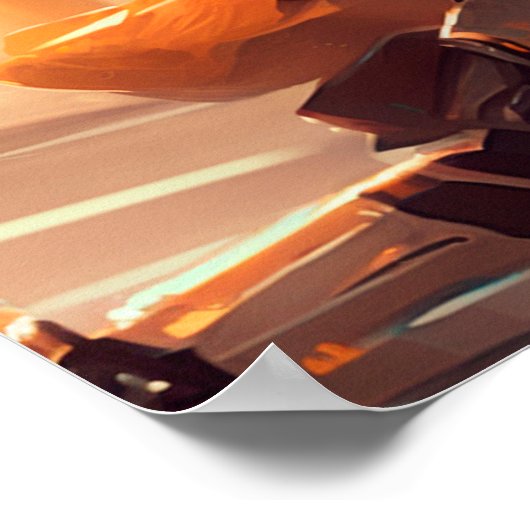 Rollergrl Poster (Ecke)