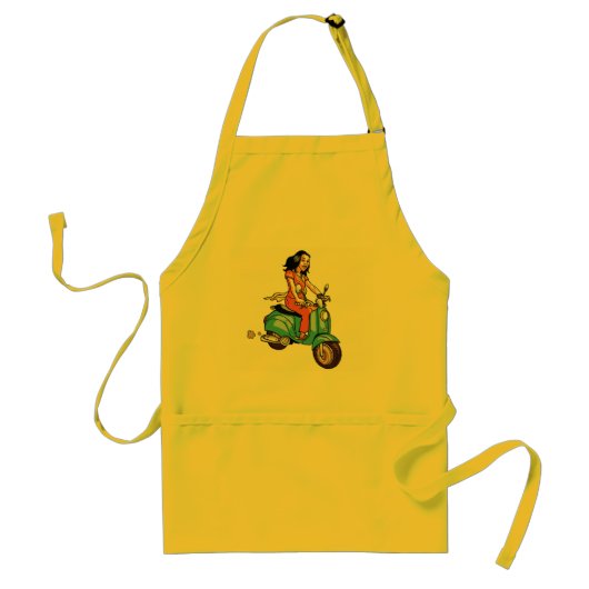 Rollermädchen Schürze (Vorne)