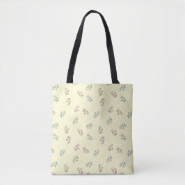 Rollerskate Pale Yellow Kontur Cartoon Pattern Tasche