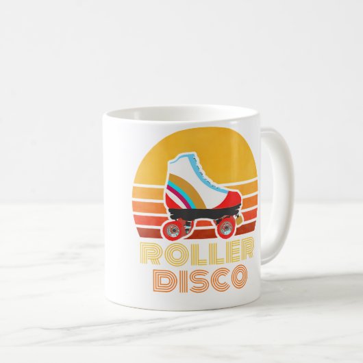 Rollerskate Skating Roller Disco Kaffeetasse (VorderseiteRechts)
