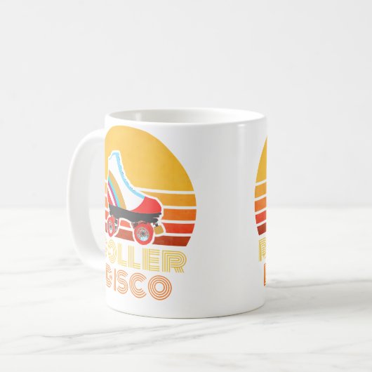 Rollerskate Skating Roller Disco Kaffeetasse (Vorderseite Links)