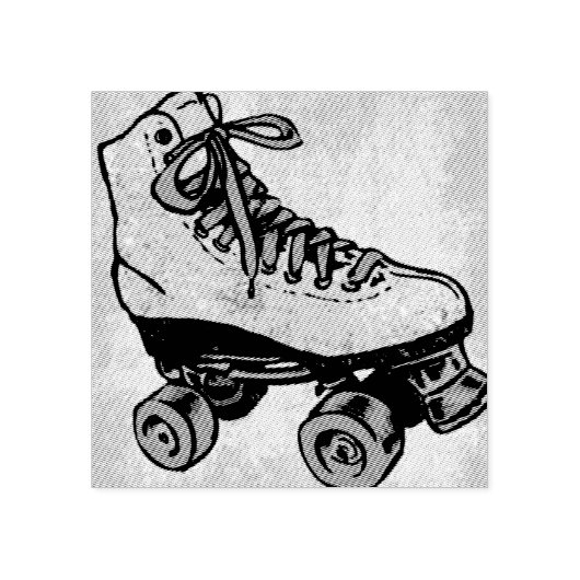 Rollerskates achtzig gummistempel (Prägung)