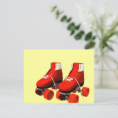 Rollerskates Postkarte (Stehend Vorderseite)