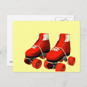 Rollerskates Postkarte (Vorne/Hinten)