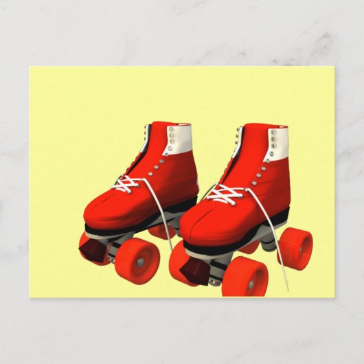 Rollerskates Postkarte (Vorderseite)