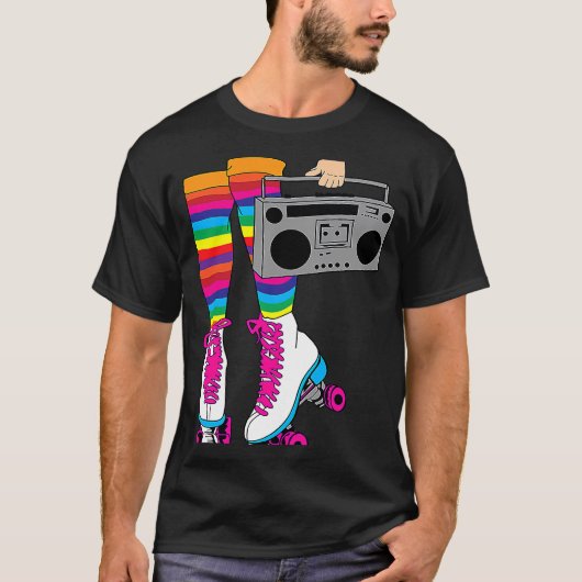 Rollerskates Roller Disco Skaten Skate Girl T-Shirt (Vorderseite)