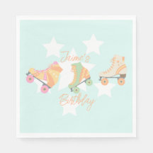 Rollerskating Geburtstag Pastel Stars