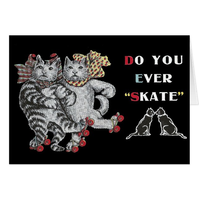 Rollerskating-Katzen (Vorderseite (Horizontal))
