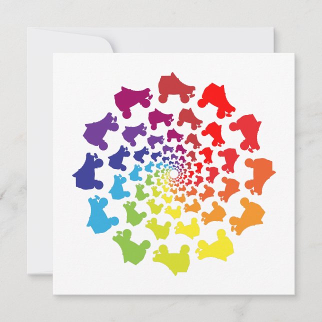 Rollerskier Regenbogenkreis (Vorderseite)