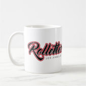 Rollettes schwarzes Logo der Tasse (Links)