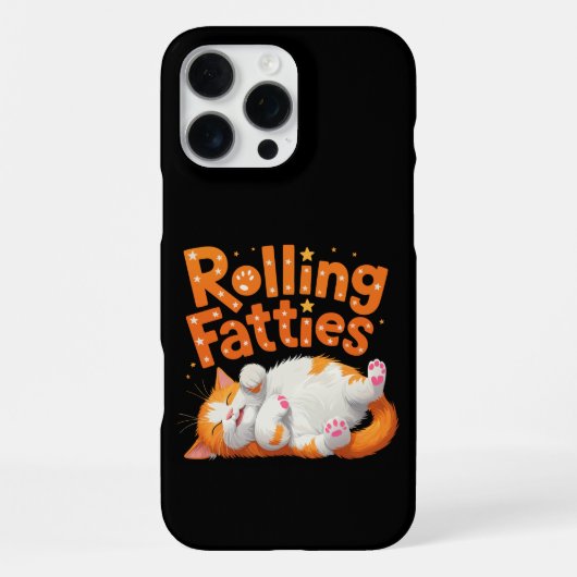 Rollfatties Cat Funny Niedlich Cat Lover Kitty iPhone Hülle (Rückseite)