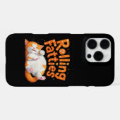 Rollfatties Cat Funny Niedlich Cat Lover Kitty iPhone Hülle (Rückseite (Horizontal))