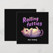 Rollfatties Cat Meme Funny & Niedlich Chonk Cats Einladung (Vorne/Hinten)