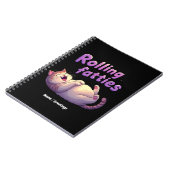 Rollfatties Cat Meme Funny & Niedlich Chonk Cats Notizblock (Linke Seite)