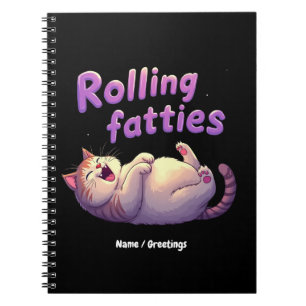 Rollfatties Cat Meme Funny & Niedlich Chonk Cats Notizblock