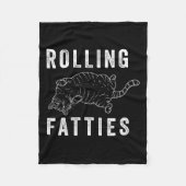 Rollfatties Chonk Cat Lover Gift Cat Mama Cat D Fleecedecke (Vorderseite)