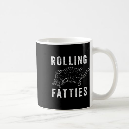 Rollfatties Chonk Cat Lover Gift Cat Mama Cat D Kaffeetasse (Rechts)