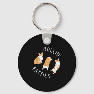 Rollfatties Corgi Funny Fat Niedlich Corgi Lover Schlüsselanhänger