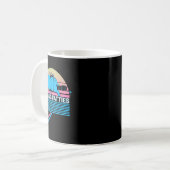 Rollfatties Funny Cat Retro Kaffeetasse (Vorderseite Links)