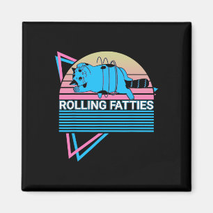 Rollfatties Funny Cat Retro Magnet