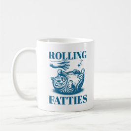 Rollfatties Funny Fat Cat Meme Kitten Spaß Kaffeetasse