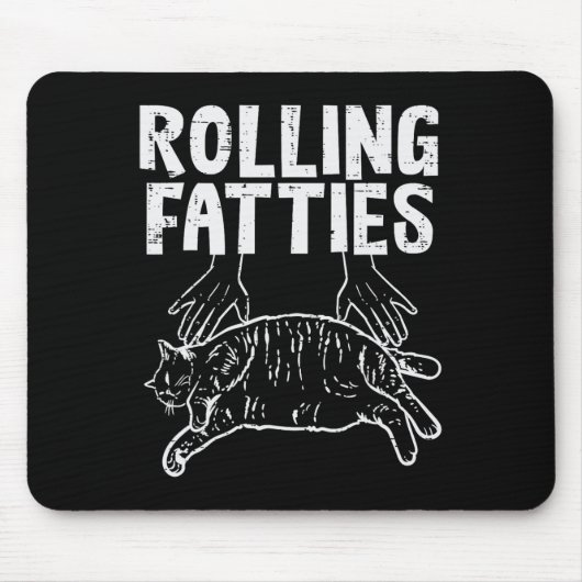 Rollfatties Katze Funny Fat Kitten Männer Frauen K Mousepad (Vorne)