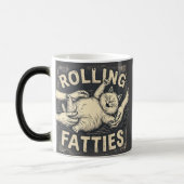 Rollfatties Whimsical Cat Verwandlungstasse (Links)