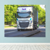 Rollfracht durch Herefordshire Leinwanddruck (Insitu (Holzboden))