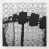 Rollglas-Untersetzer Glasuntersetzer (Vorderseite)