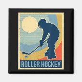 Rollhockey Vintag Magnet (Vorne)