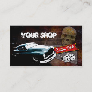 Rollin' Bones Hot Rods Visitenkarte