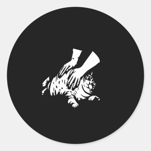 Rollin Fatties Funny Cat Meme Runder Aufkleber (Vorderseite)