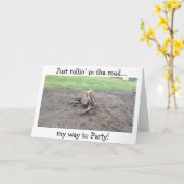 ROLLIN' IM MUD/FEIERN "DEIN BRITHDAY!" KARTE (Gelbe Blume)