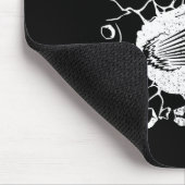Rollin in 24 Billiards 24. Geburtstag Flammenbil Mousepad (Ecke)