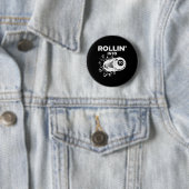 Rollin in 70 Billard 70. Geburtstag Flammenbil Button (Beispiel)