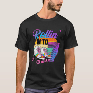 Rollin' in 7 Roller Skaten Rink 7. Geburtstag Pa T-Shirt