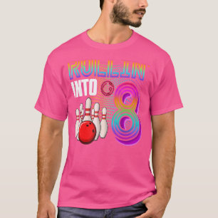 Rollin in 8 Jahre alter Bowling Geburtstagskind 8. T-Shirt