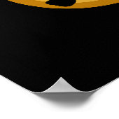 Rollin in Dough Funny Baking Pub Dark BG Poster (Ecke)