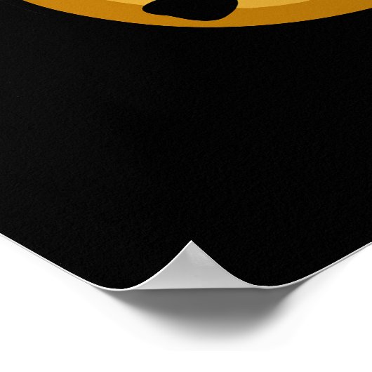 Rollin in Dough Funny Baking Pub Dark BG Poster (Ecke)