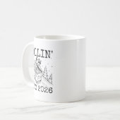 Rollin' Into 2026, 2026 Snarky New Year Kaffeetasse (Vorderseite Links)