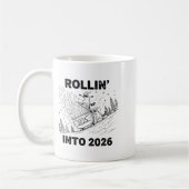 Rollin’ Into 2026 Dumpster Fire New Year Party Fun Kaffeetasse (Links)