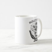 Rollin’ Into 2026 Dumpster Fire New Year Party Fun Kaffeetasse (VorderseiteRechts)