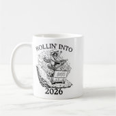 Rollin’ Into 2026 Dumpster Fire New Year Party Fun Kaffeetasse (Links)