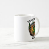 Rollin’ Into 2026 Dumpster Fire New Year Party Fun Kaffeetasse (VorderseiteRechts)