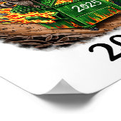 Rollin’ Into 2026 Dumpster Fire New Year Party Fun Poster (Ecke)