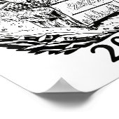 Rollin’ Into 2026 Dumpster Fire New Year Party Fun Poster (Ecke)